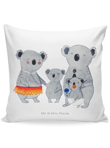 Mr. & Mrs. Panda Kissen 40x40 Koala Familie ohne Spruch in Weiß