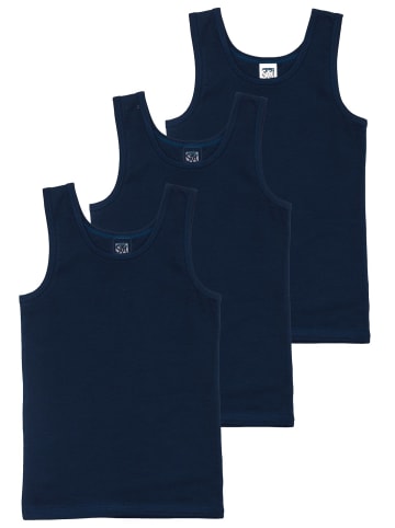 Sweety for Kids 3er-Set: City-Shirt V-Neck in navy