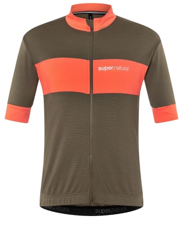 super.natural Merino Fahrradtrikot M GRAVIER CAMISA in braun