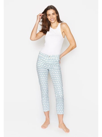 ANGELS  7/8 Jeans Hose Ornella mit Retro Print in BLAU