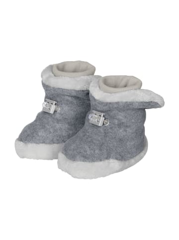 Sterntaler Babystiefel Microfleece in silber melange