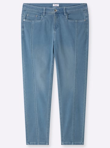 sheego Skinny Jeans in blue-bleached