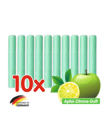 EASYmaxx Duftstein WC-Bürste Silikon 10er-Set 50g grün Apfel-Zitrone  grün