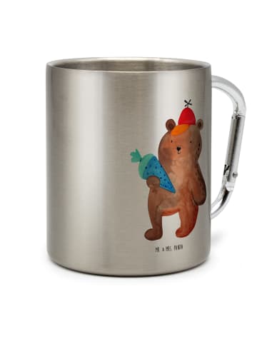 Mr. & Mrs. Panda Thermobecher Bär Schultüte ohne Spruch in Silber