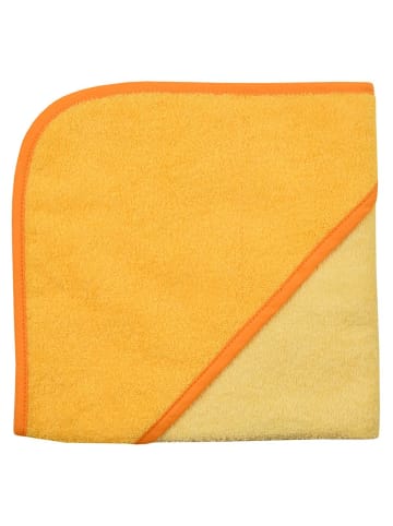 Wörner Kapuzenbadetuch 80 x 80 cm - Uni Gelb So in gelb,orange