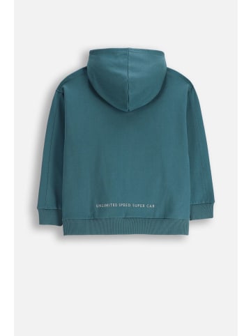 Coccodrillo Gefütterte Kapuzenjacke mit Reißverschluss in blau