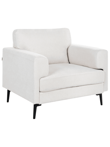 Beliani Sessel LOUSTO in Beige/Schwarz - (W) 102 x (H) 85 x (L) 65 cm