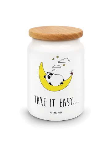 Mr. & Mrs. Panda Vorratsdose Panda Easy mit Spruch in Weiß