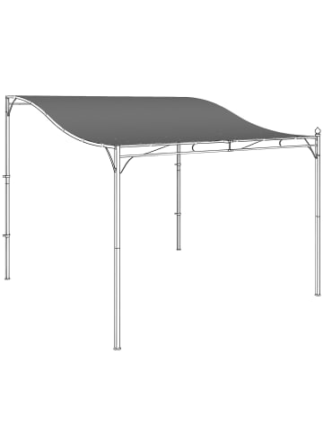 Outsunny Ersatzdach,298cm x 293cm x 1cm,grau
