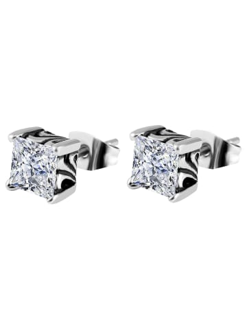 Adeliás Damen Ohrringe – Ohrstecker aus Edelstahl in silber