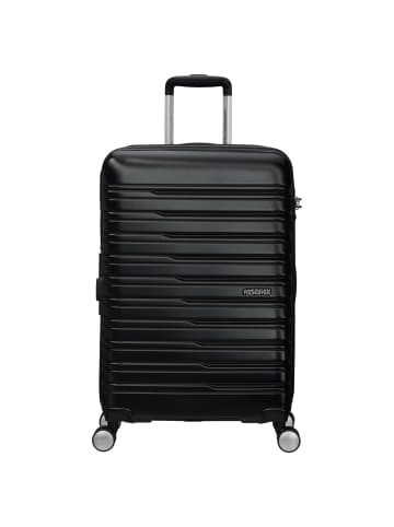 American Tourister Flashline - 4-Rollen-Trolley 67 cm erw. (schwarz) in shadow black