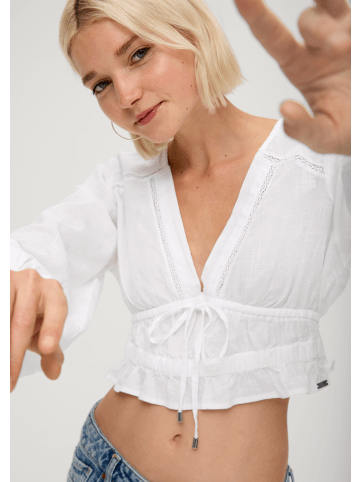 QS Bluse langarm in Weiß