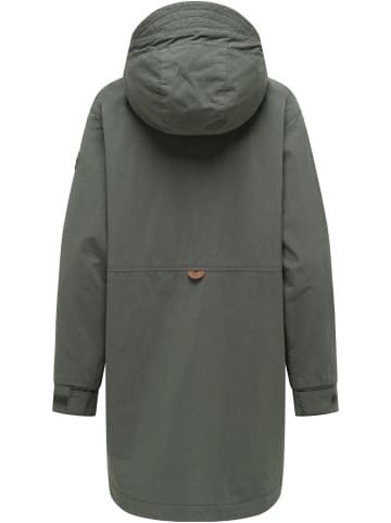 ragwear Kurzmantel Lamyja B in Dark Olive