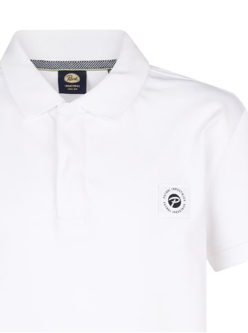 Petrol Industries Klassisches Poloshirt Flaming in Weiß