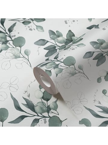 A.S. Création Tapete Pastel Whisper in Grün-Grau