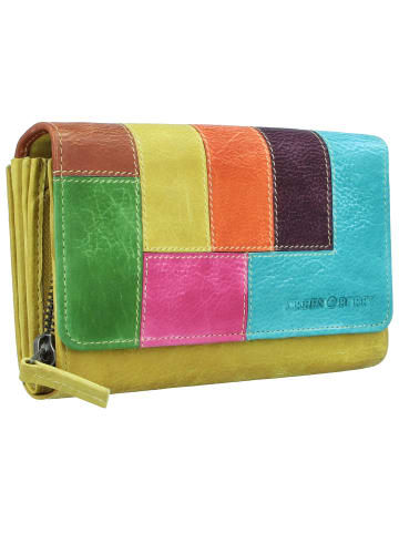 Greenburry Candy Shop Geldbörse Leder 17 cm in yellow/multi