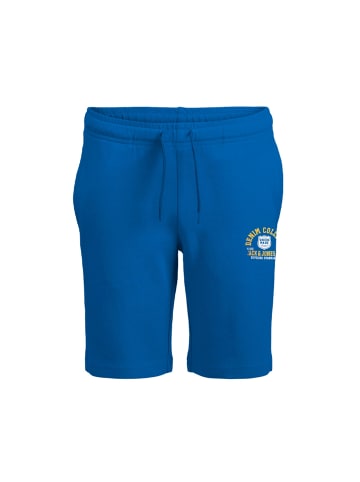 Jack & Jones Sweat Shorts Kurze Jogginghose JPSTLOGO in Blau-2