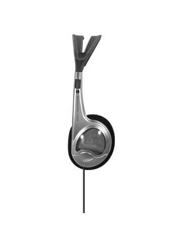 Hama HK-229 Leichtkopfhörer, On-Ear, Super Bass, Silber in Silber