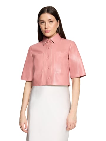 Vera Mont Kunstleder-Jacke kurzarm in Ash Rose