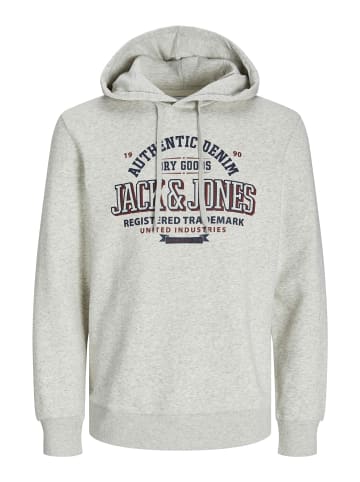 Jack & Jones Kapuzenpullover in White Melange