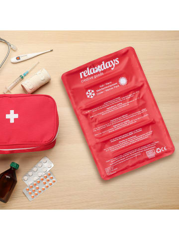 relaxdays Kühlpad in Rot - (B)25 x (H)2 x (T)36 cm