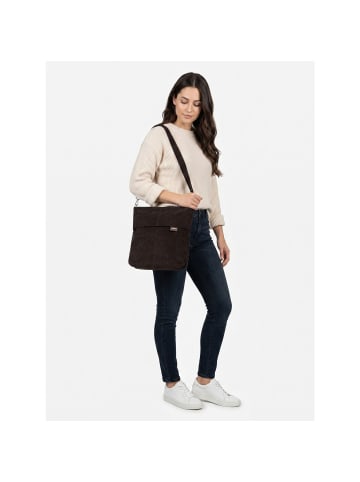 Zwei Mademoiselle.M Schultertasche 31 cm cord espresso