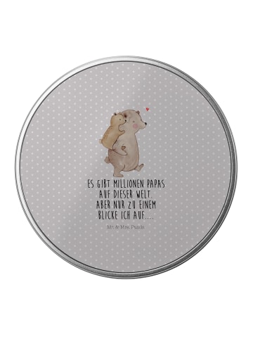 Mr. & Mrs. Panda Kaffeedose Papa Bär mit Spruch in Grau Pastell