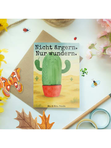 Mr. & Mrs. Panda Grußkarte Kaktus Wut Design mit Spruch in Weiß