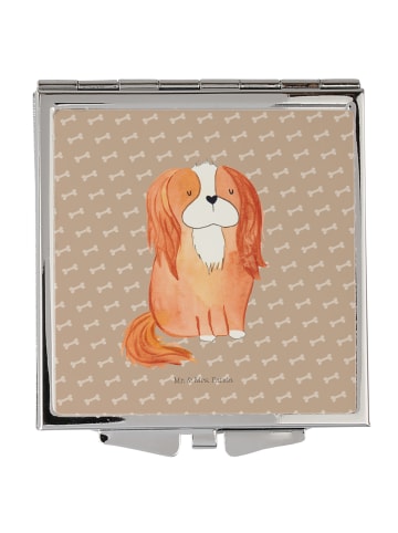Mr. & Mrs. Panda Handtaschenspiegel quadratisch Hund Cavalier Ki... in Hundeglück