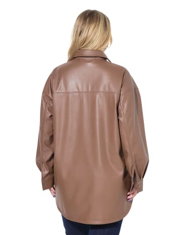 Studio Untold Hemdbluse in tiefes rehbraun