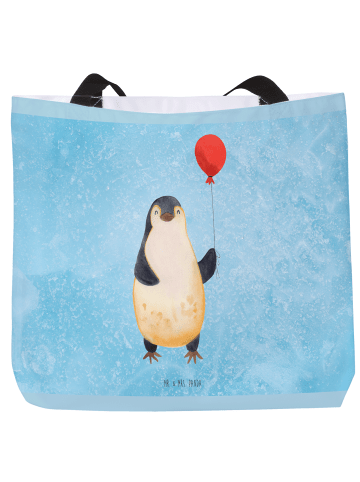 Mr. & Mrs. Panda Tasche Pinguin Luftballon ohne Spruch in Eisblau