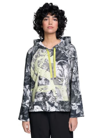 Gina Laura Hoodie-Shirt in dunkelgrau