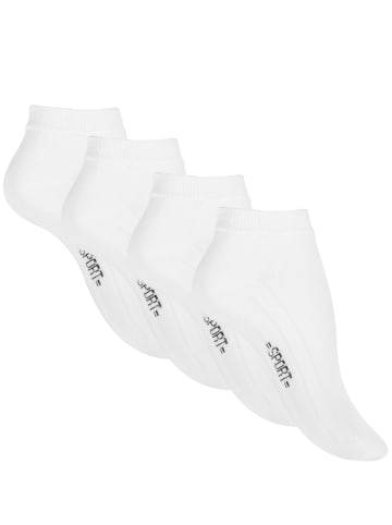 Cotton Prime® Sneaker Socken 8 Paar, mit Rippsohle in Weiss