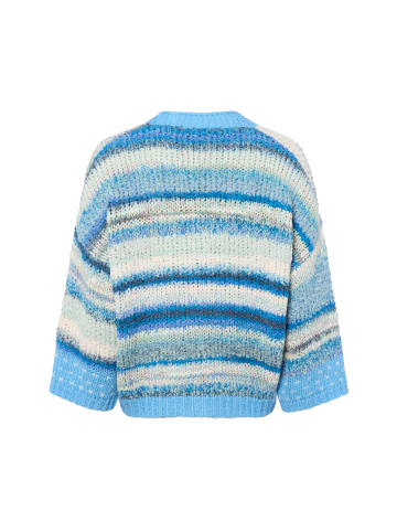 Rich & Royal Strickjacke in blau mehrfarbig - 0001