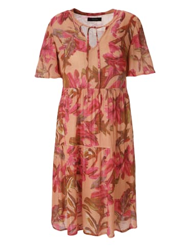 Aniston CASUAL Sommerkleid in apricot-fuchsia