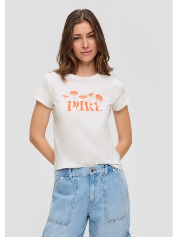 QS T-Shirt in 01D1_weiß