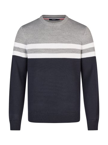 HECHTER PARIS Rundhals-Pullover in midnight blue