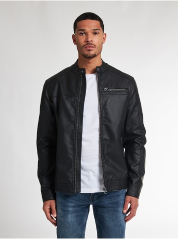 Petrol Industries PU Bikerjacke Maverick in Schwarz