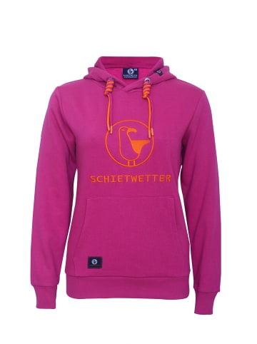 SCHIETWETTER SCHIETWETTER Hoodie Frieda SW Stick in fuchsia-orange