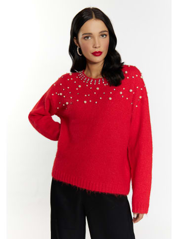 faina Strickpullover in Rot