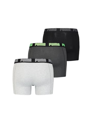 Puma Boxershorts PUMA CAT BOXER 3P in Black / Green / Grey