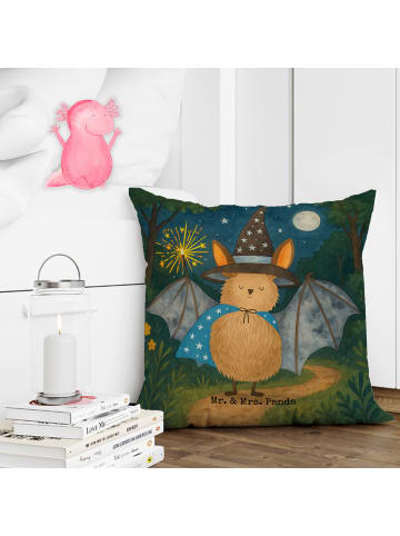 Mr. & Mrs. Panda Kopfkissen 40x40 Fledermaus Zauberer Design ohn... in Weiß