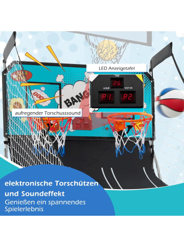 COSTWAY Basketball Automat inkl. 4 Bällen in Grün