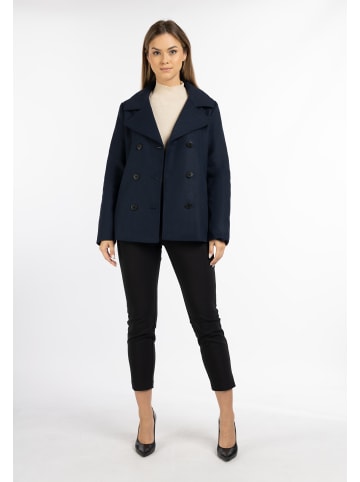 DreiMaster Damen Übergangscaban Aus Wollgemisch in Nachtblau