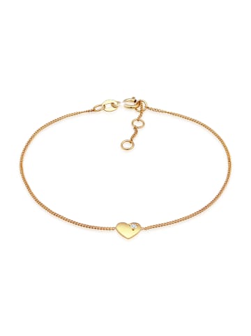 Elli Armband 585 Gelbgold Herz in Gold