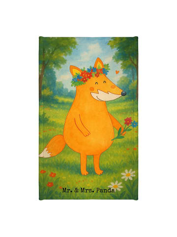 Mr. & Mrs. Panda gäste wc handtuch Fuchs Blumen Design ohne Spruch in Weiß