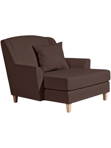 others SESSEL XXL Karil Bezug Kunstleder Buche natur / braun