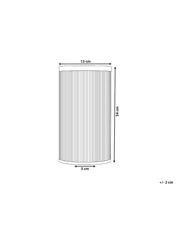 Beliani Outdoor Whirlpools MARFIL in Blau/Weiß - (W) 13 x (H) 34 x (L) 13 cm