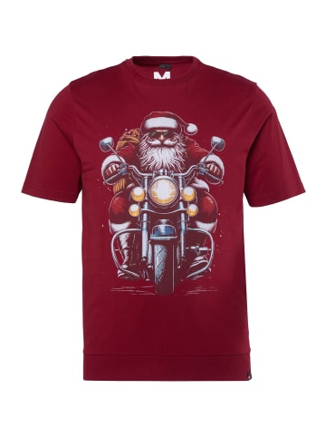 Men Plus Kurzarm T-Shirt in kupferbraun
