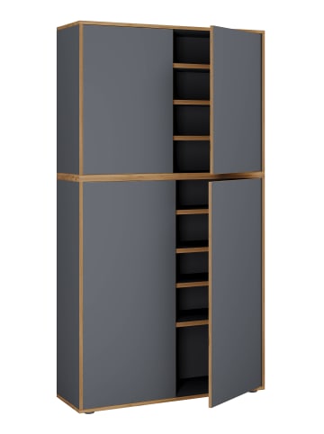 VCM  Holz Großer Schuhschrank Schuhkommode Salia B100 in Anthrazit